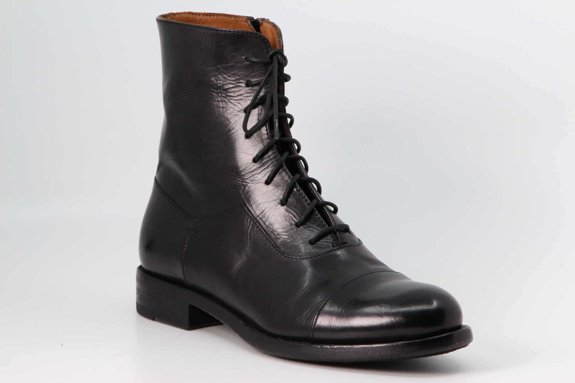 Schnürstiefelette schwarz