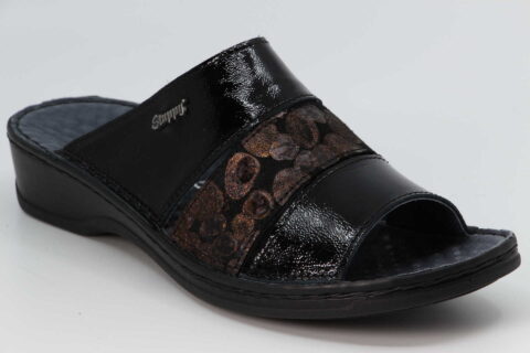 Hausschuhe schwarz / bronce