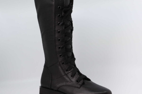 Schnür-Stiefelette schwarz