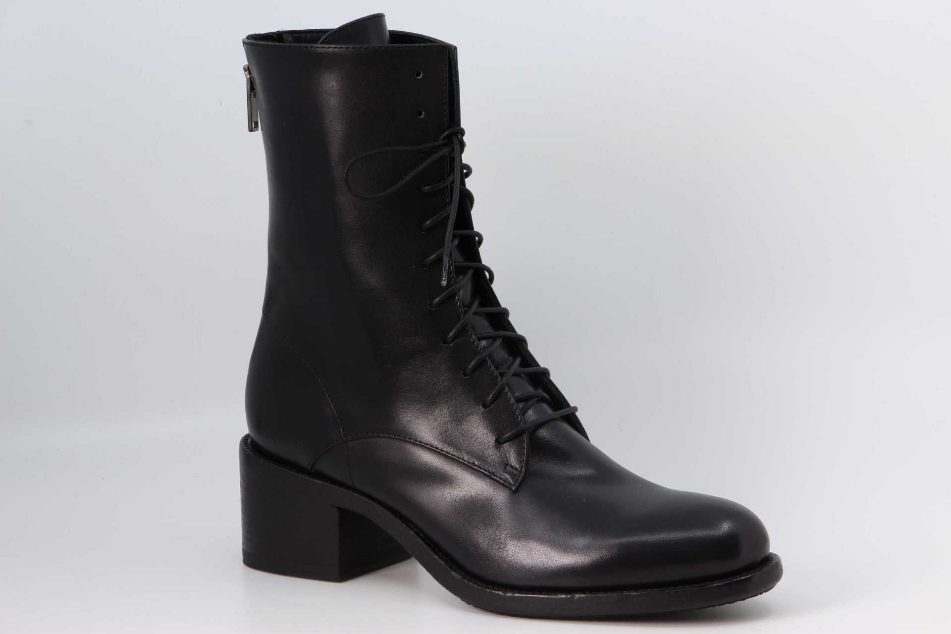 Schnürstiefelette schwarz