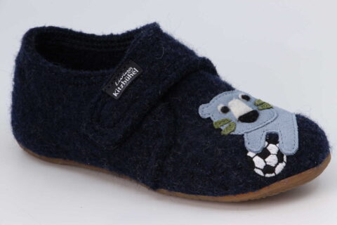 Filzfinken Fussball nachtblau