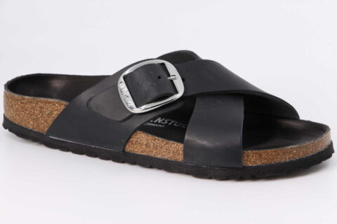 Siena Big Buckle schmal schwarz