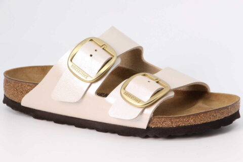 Arizona Big Buckle schmal pearl white