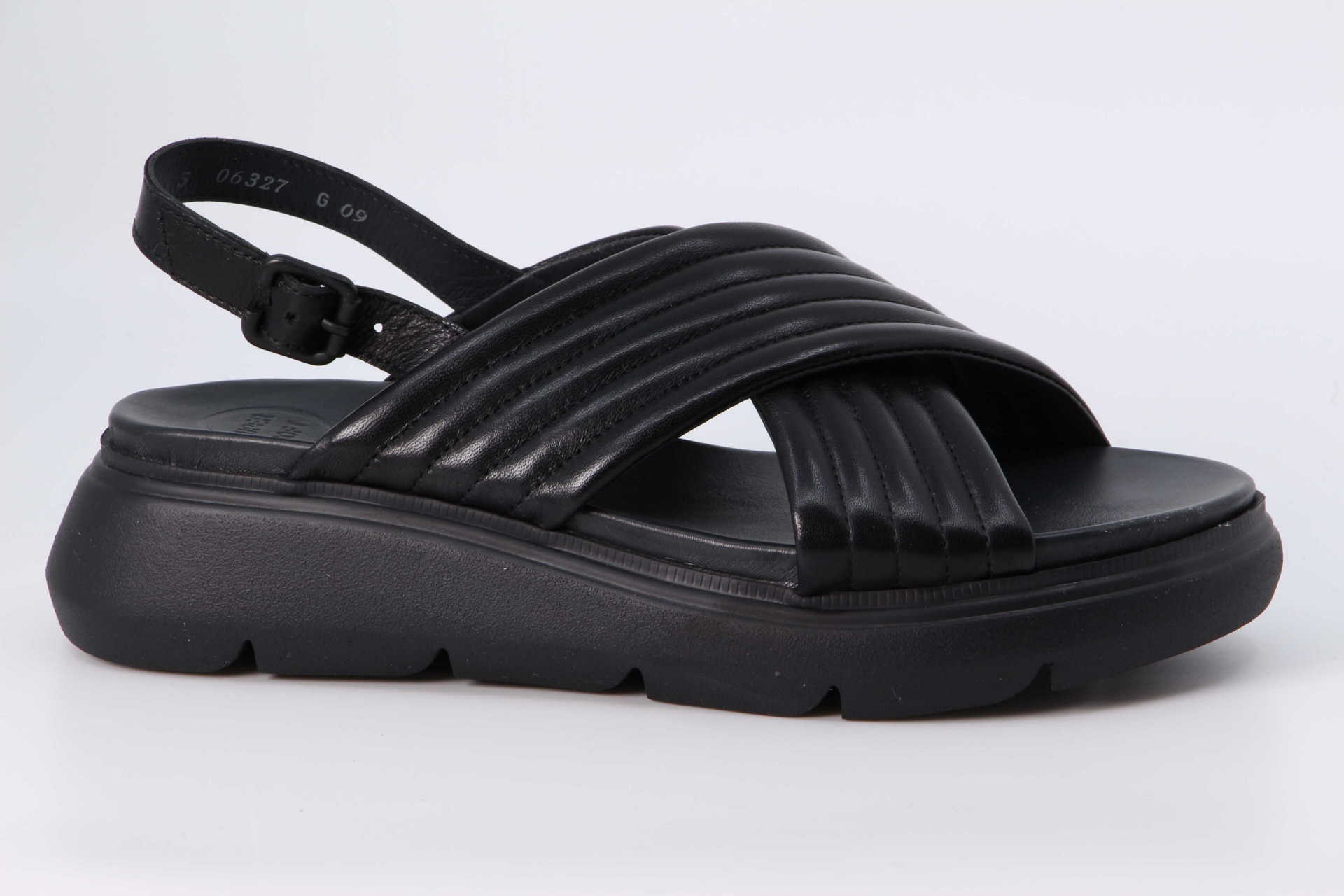 Sandale Plateau schwarz