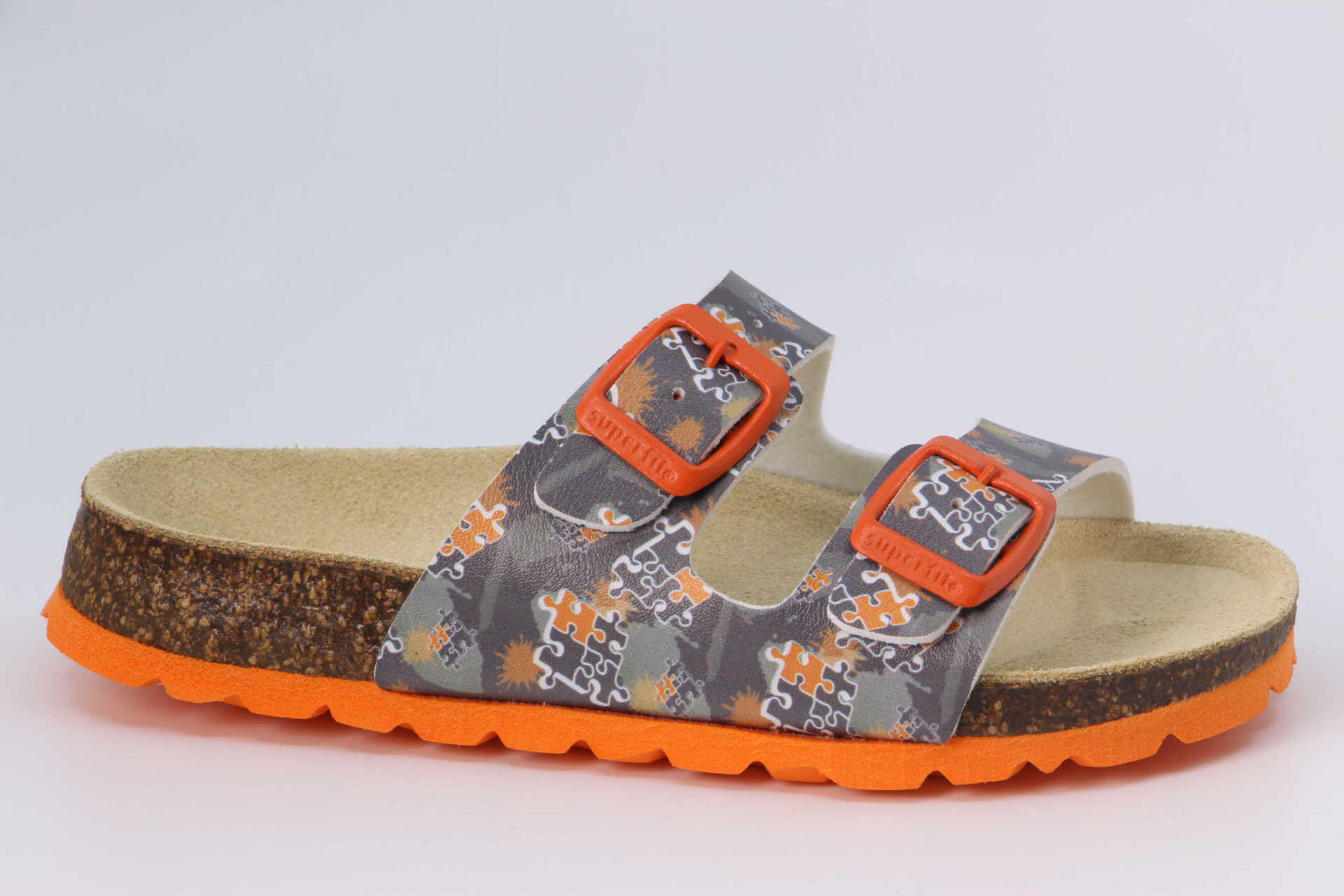 Finken Puzzles grau / orange