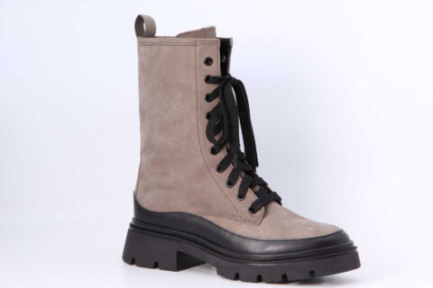 Schnürstiefelette fango / schwarz