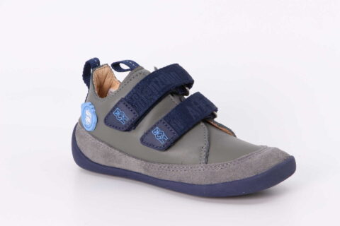 Bär Barfuss-Sneaker grau / blau