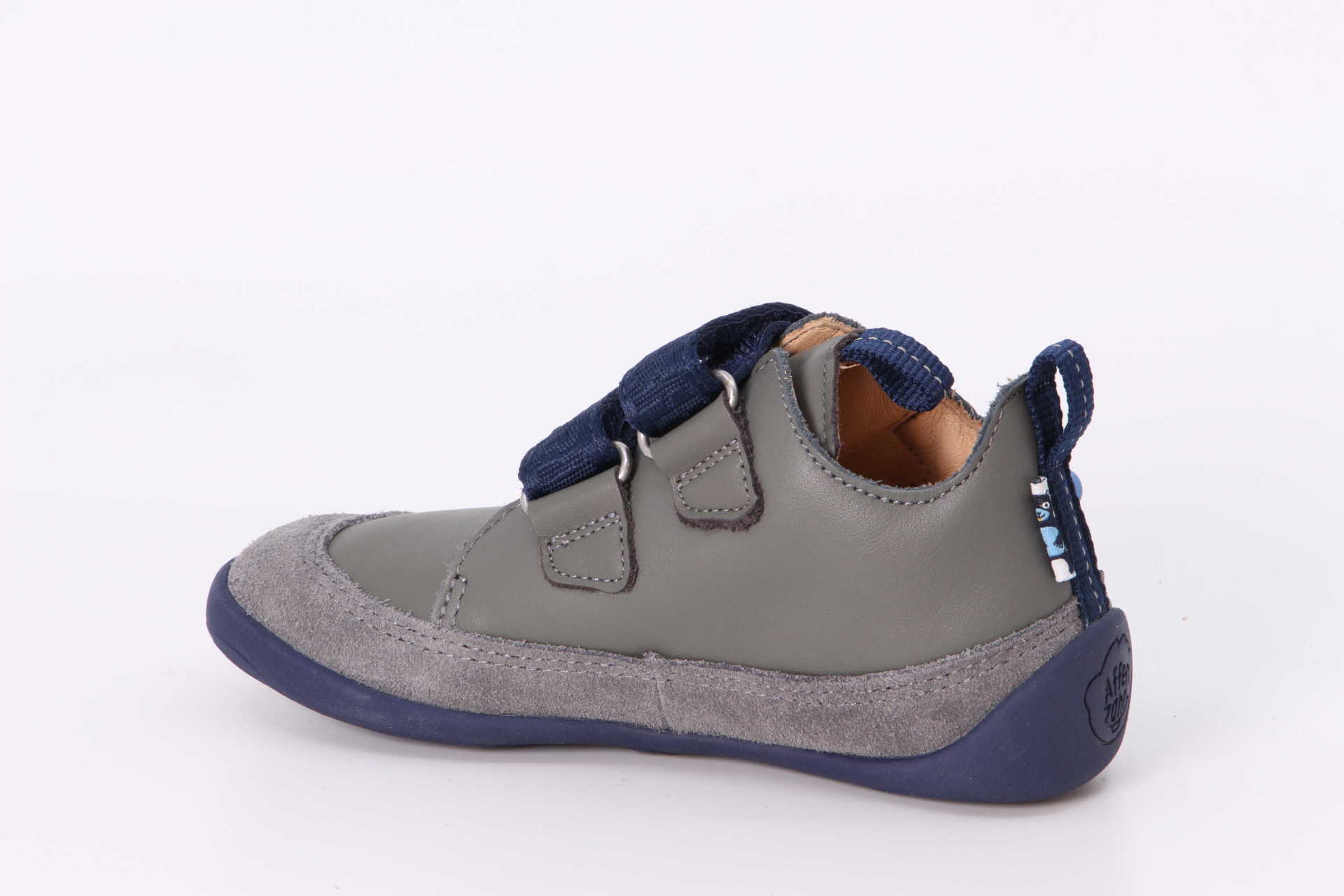 Bär Barfuss-Sneaker grau / blau – Bild 2