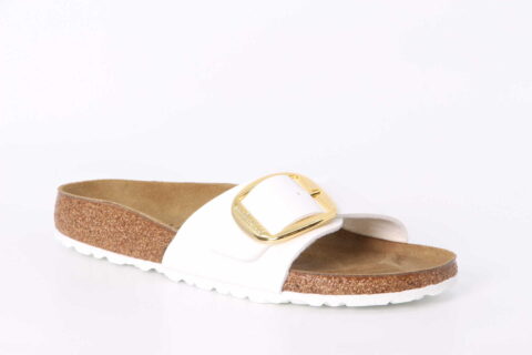 Madrid Big Buckle schmal weiss