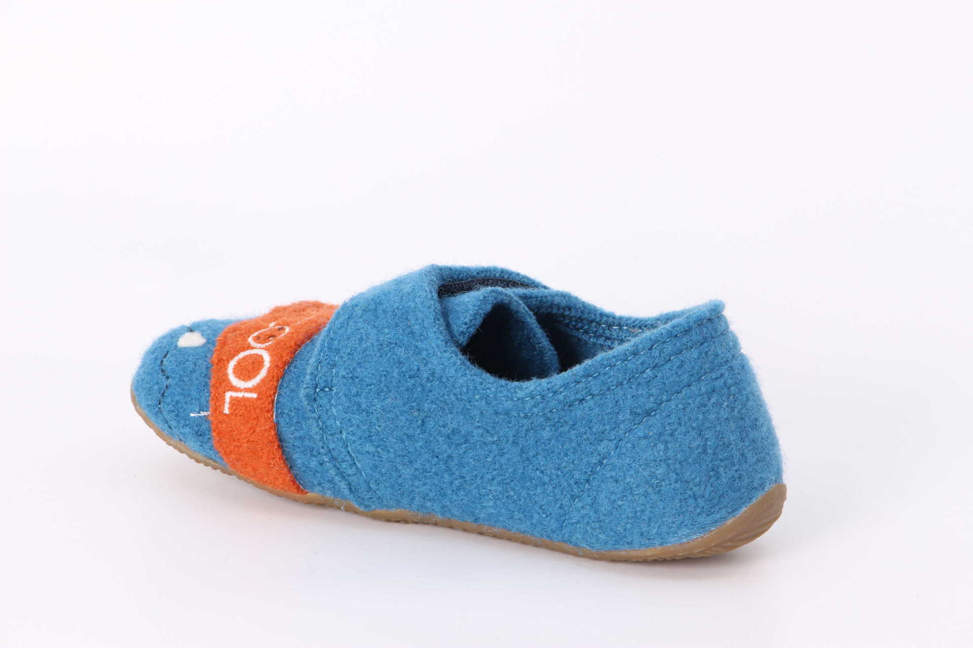 Filzfinken Hündchen mit Schal lions blue – Bild 2